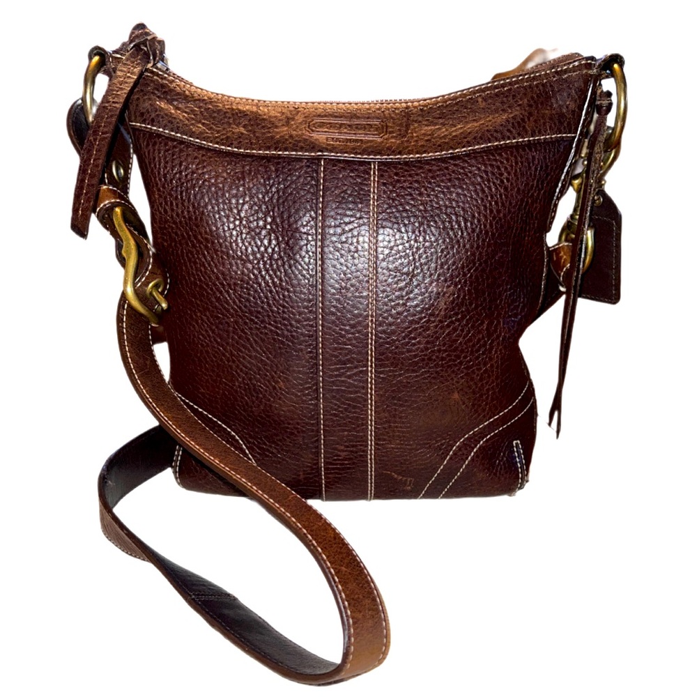 Coach Brown Leather Crossbody Bag